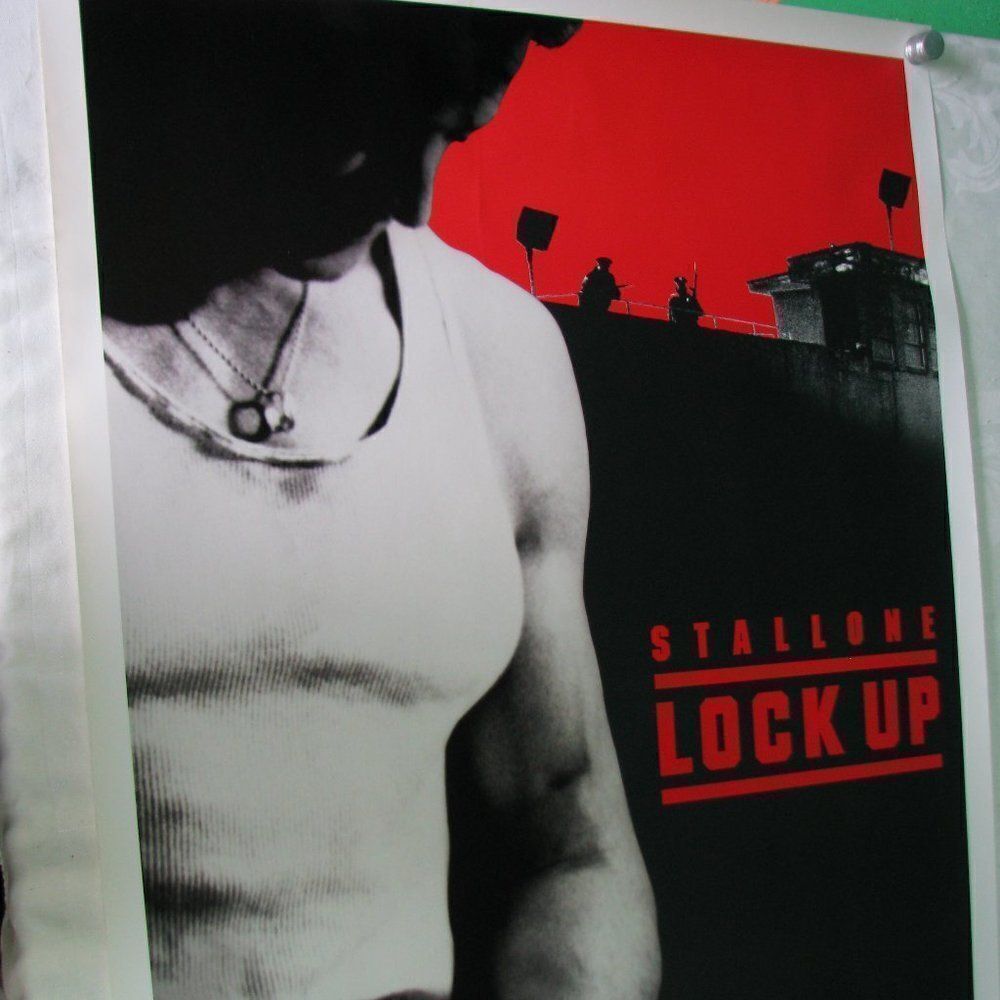 Vintage Lock Up Sylvester Stallone Movie Poster